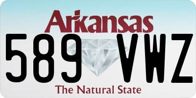 AR license plate 589VWZ