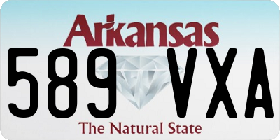 AR license plate 589VXA