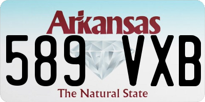 AR license plate 589VXB