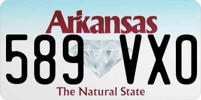 AR license plate 589VXO