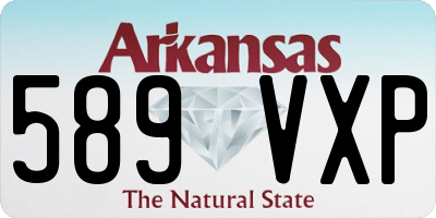 AR license plate 589VXP