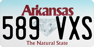 AR license plate 589VXS