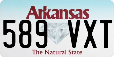 AR license plate 589VXT