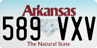 AR license plate 589VXV