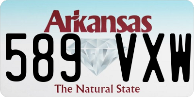 AR license plate 589VXW