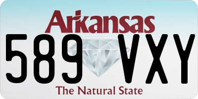 AR license plate 589VXY