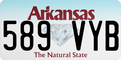 AR license plate 589VYB