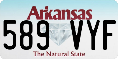 AR license plate 589VYF