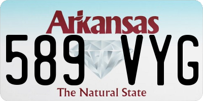 AR license plate 589VYG