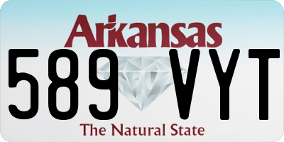 AR license plate 589VYT