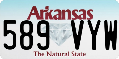 AR license plate 589VYW