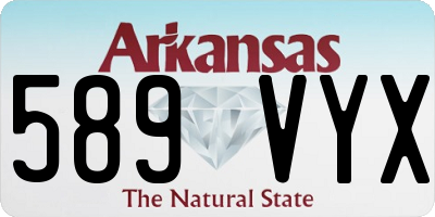AR license plate 589VYX