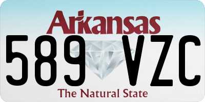 AR license plate 589VZC