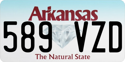AR license plate 589VZD
