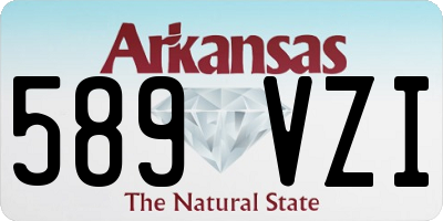 AR license plate 589VZI