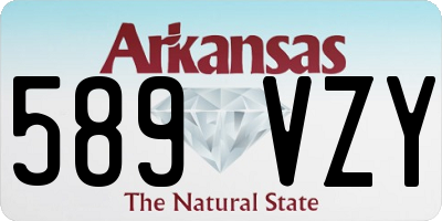 AR license plate 589VZY
