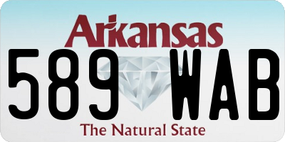 AR license plate 589WAB