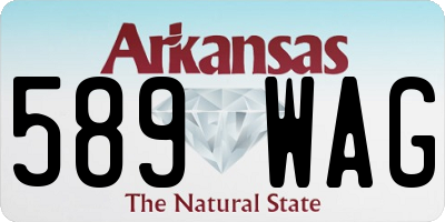 AR license plate 589WAG