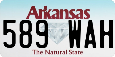 AR license plate 589WAH