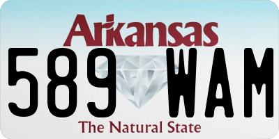 AR license plate 589WAM