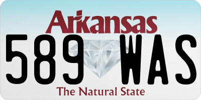 AR license plate 589WAS