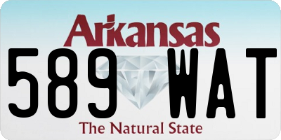 AR license plate 589WAT