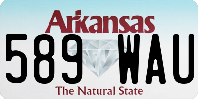 AR license plate 589WAU