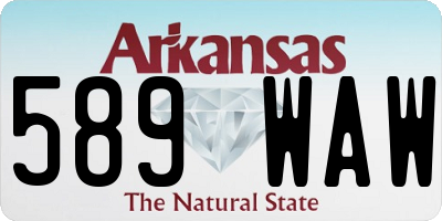 AR license plate 589WAW