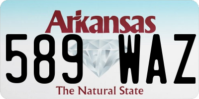 AR license plate 589WAZ