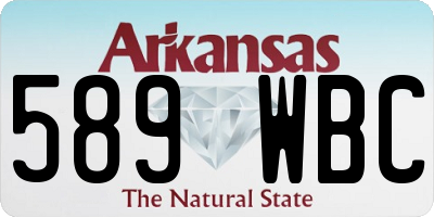 AR license plate 589WBC