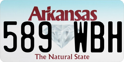 AR license plate 589WBH