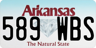 AR license plate 589WBS
