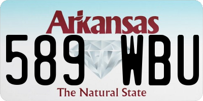 AR license plate 589WBU