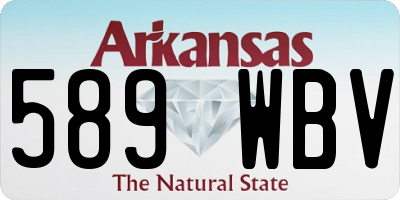 AR license plate 589WBV