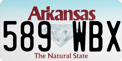 AR license plate 589WBX