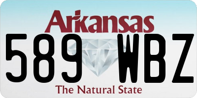 AR license plate 589WBZ