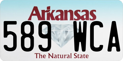 AR license plate 589WCA