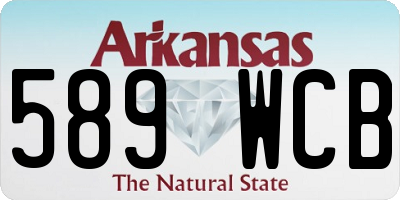 AR license plate 589WCB