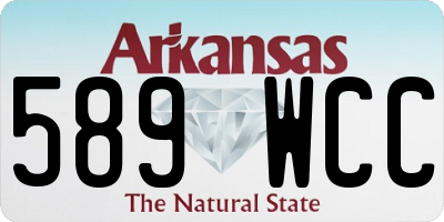 AR license plate 589WCC