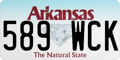 AR license plate 589WCK