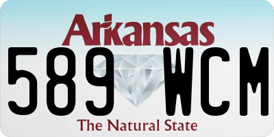 AR license plate 589WCM