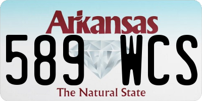 AR license plate 589WCS