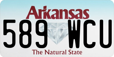 AR license plate 589WCU
