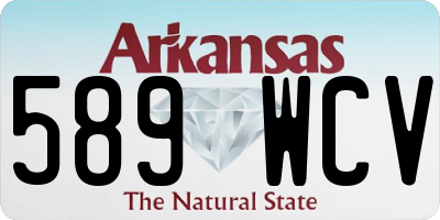 AR license plate 589WCV
