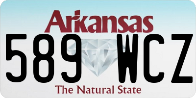 AR license plate 589WCZ