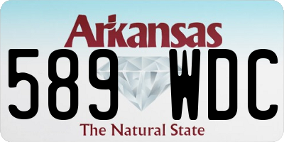 AR license plate 589WDC