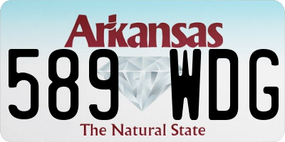 AR license plate 589WDG