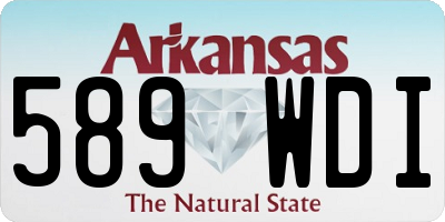 AR license plate 589WDI