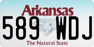 AR license plate 589WDJ