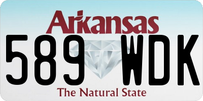 AR license plate 589WDK